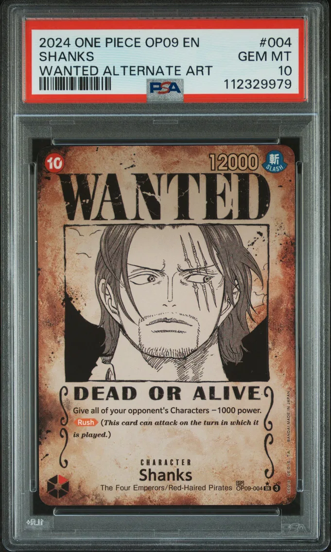 2024 #004 Shanks PSA 10 One Piece OP09-Emperors in the New World