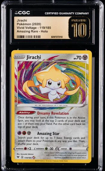 2020 #119 Jirachi CGC 10 Pristine Sword & Shield Vivid Voltage Pokemon