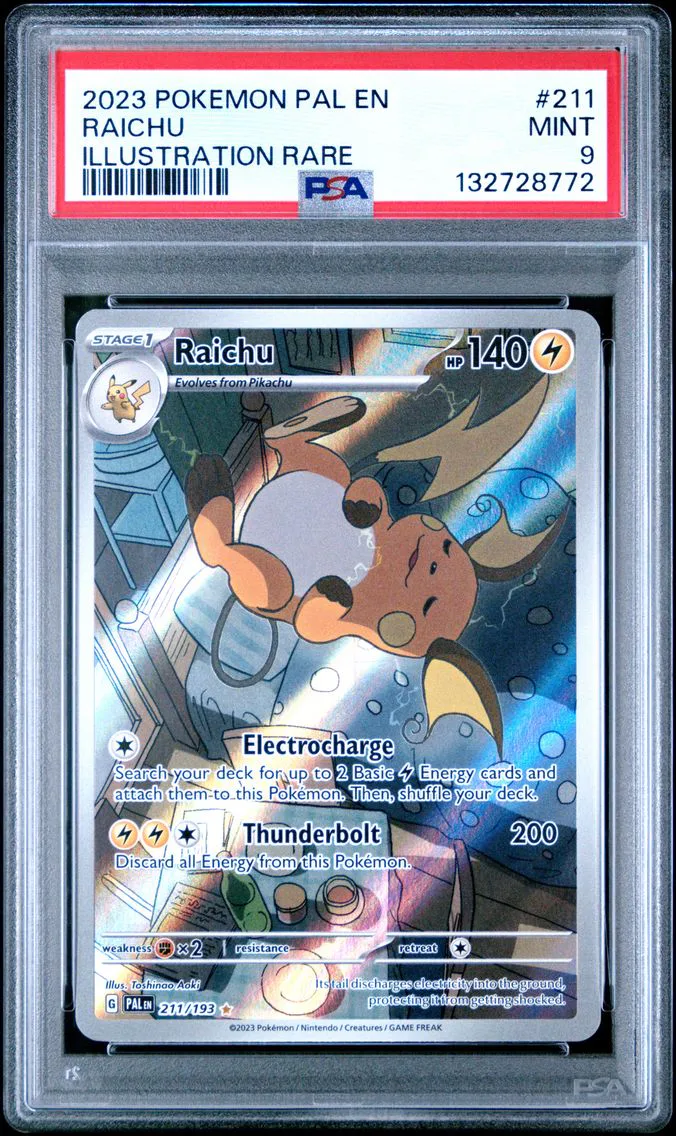 2023 Pokemon Pal EN-Paldea Evolved Raichu Pal EN-Paldea Evolved #211 PSA 9