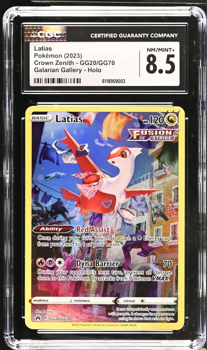 2023 Crown Zenith - English Latias #GG20/GG70 CGC 8.5
