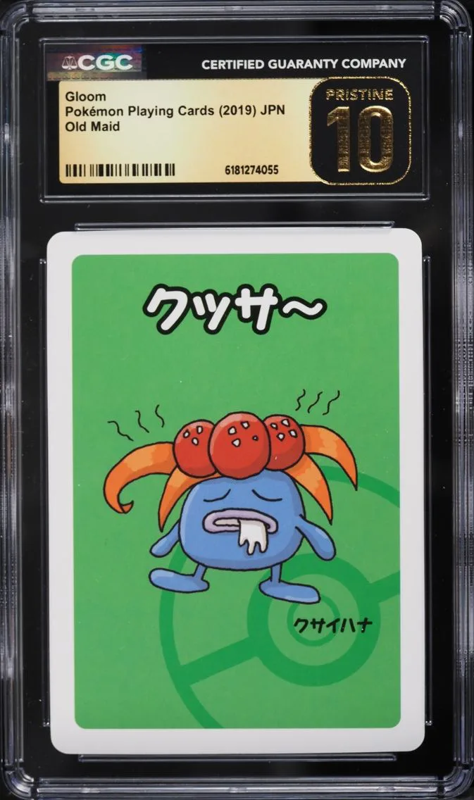 2019 Pokemon Japanese Playing Cards Old Maid Gloom CGC 10 PRISTINE