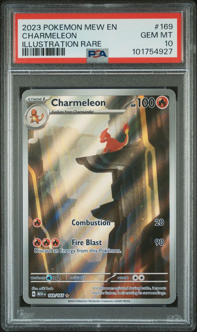 2023 #169 Charmeleon PSA 10 Mew EN-151 Pokemon