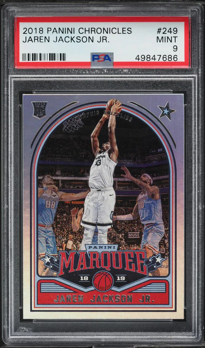 2018 Panini Chronicles Marquee Jaren Jackson Jr. ROOKIE #249 PSA 9 MINT