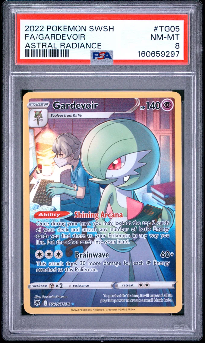 2022 #TG05 Full Art/Gardevoir PSA 8 Sword & Shield Astral Radiance