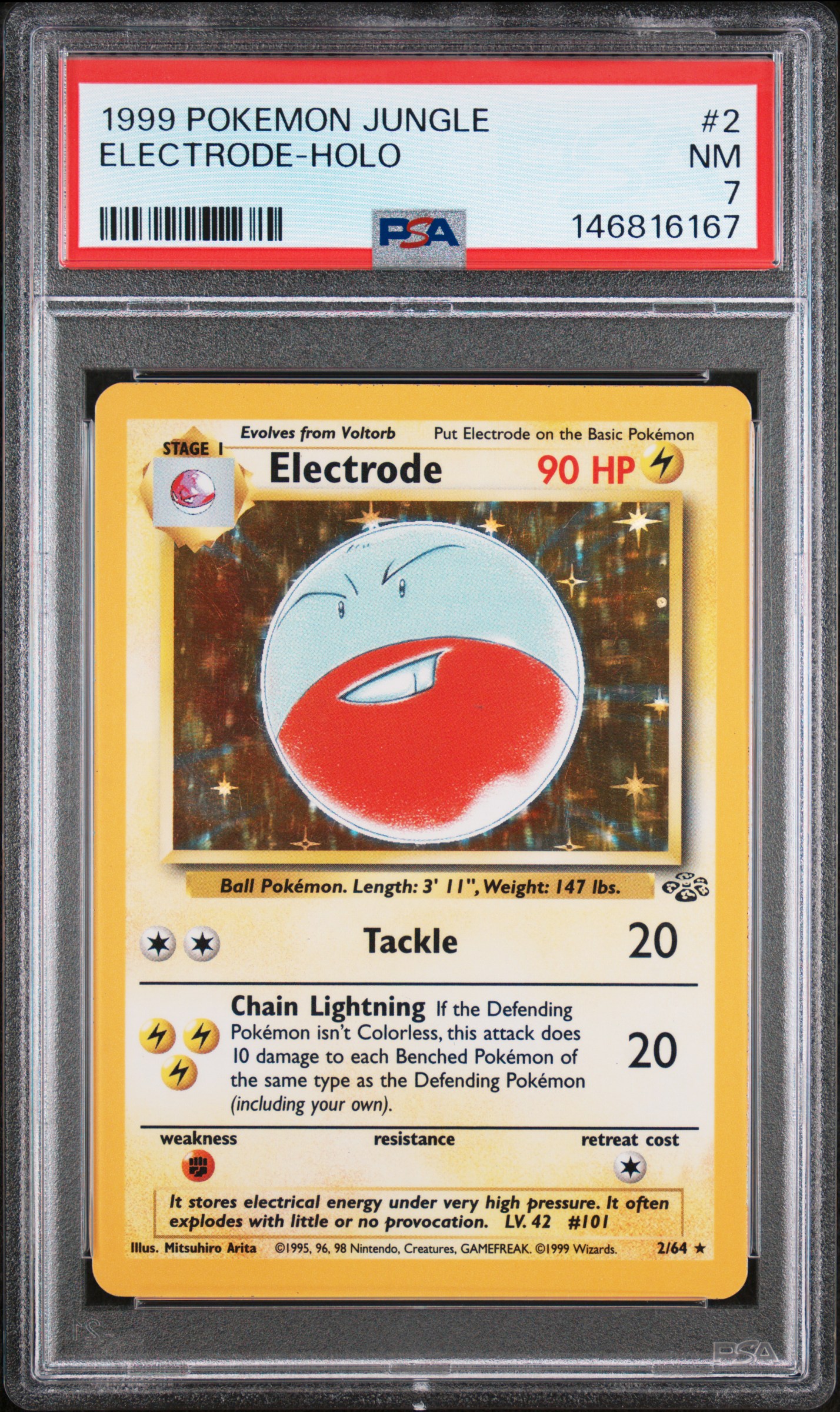 1999 #2 Electrode-Holo PSA 7 Jungle