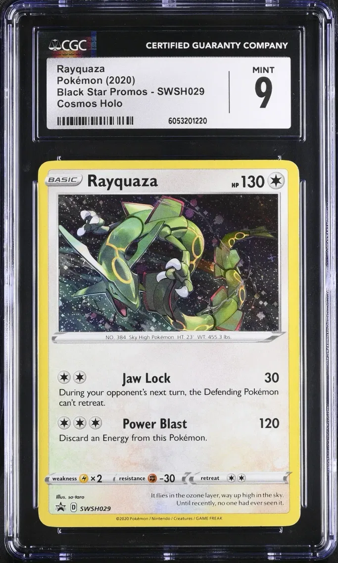 2020 #SWSH029 Rayquaza CGC 9 Black Star Promos - Sword & Shield - English