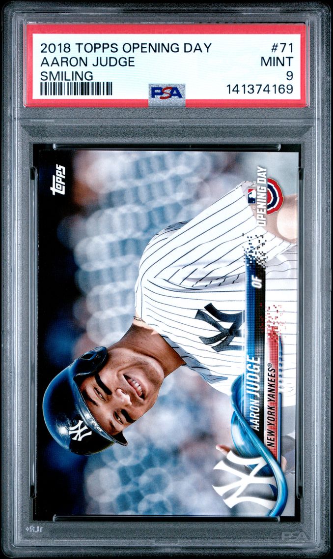 2018 #71 Aaron Judge PSA 9 Topps