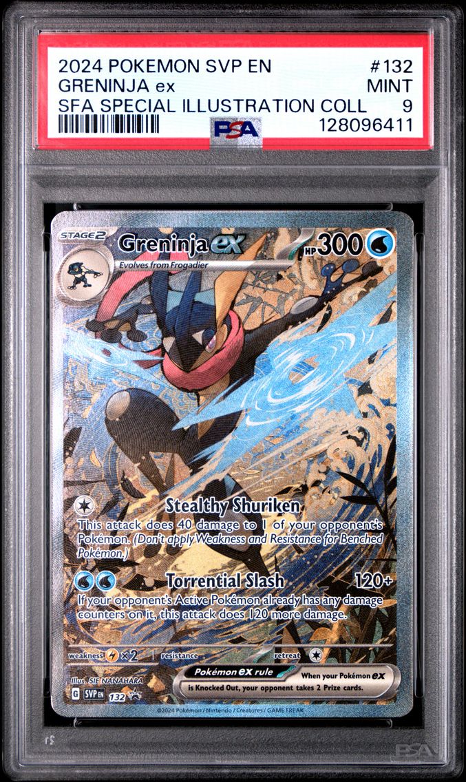 2024 #132 Greninja EX PSA 9 Svp EN-SV Black Star Promo Pokemon