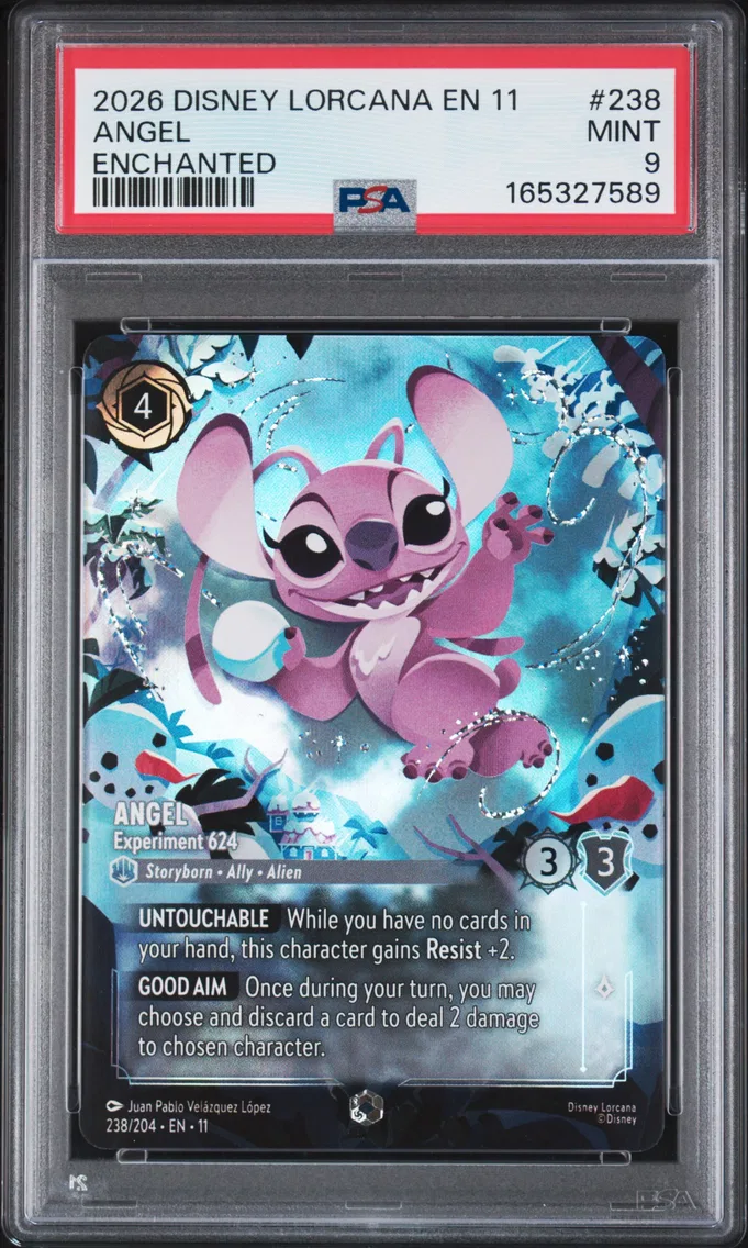 2026 #238 Angel - Experiment 624 PSA 9 Disney Lorcana EN 11-Winterspell