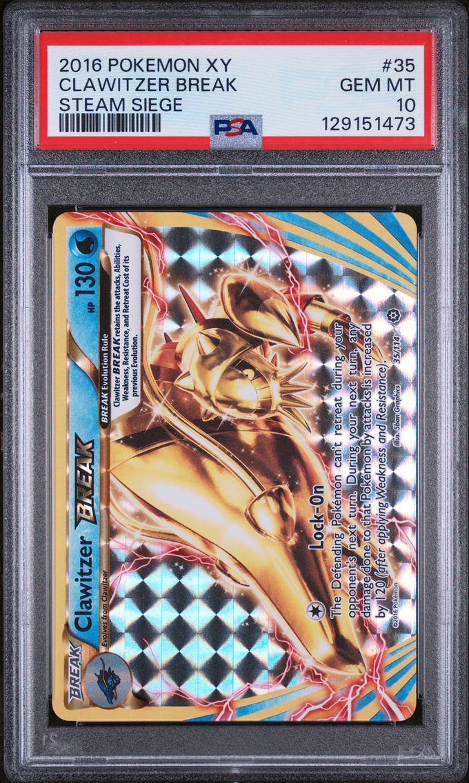 2016 #35 Clawitzer Break PSA 10 