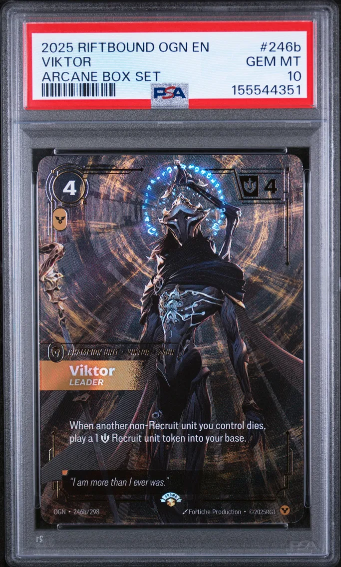 2025 #246b Viktor - Leader PSA 10 Riftbound: League of Legends Ogn-Origins