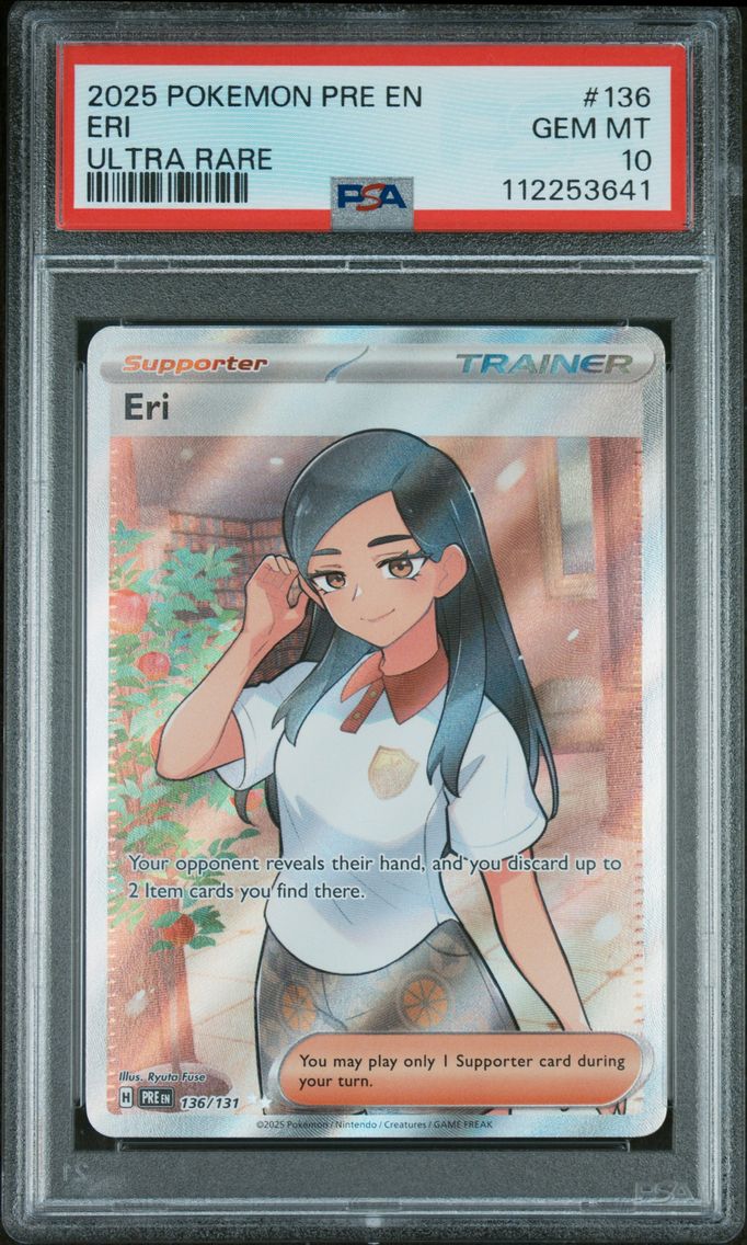 2025 #136 Eri PSA 10 Pre EN-Prismatic Evolutions Pokemon