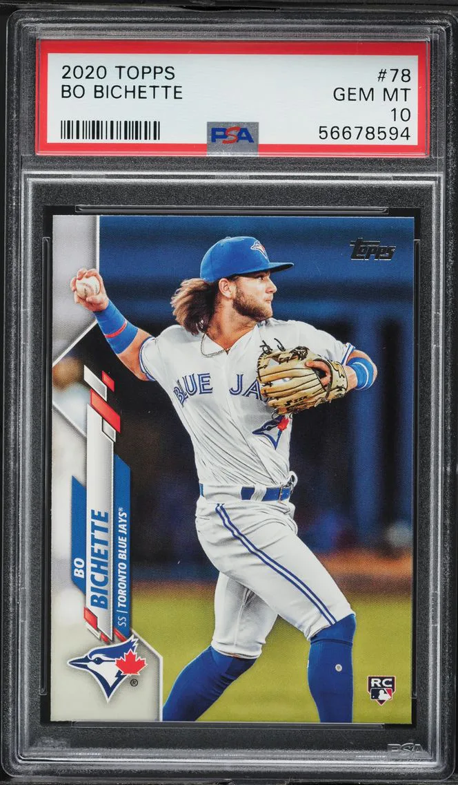 2020 #78 Bo Bichette PSA 10 Topps Baseball