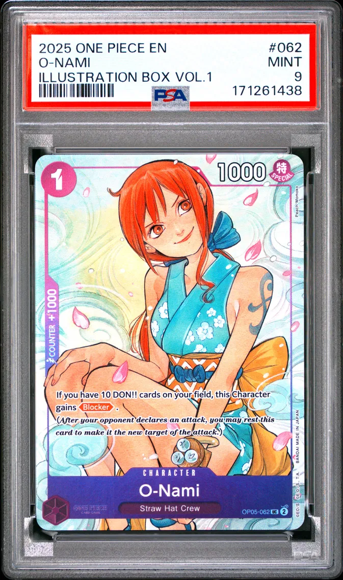 2025 #062 O-Nami PSA 9 One Piece Promos