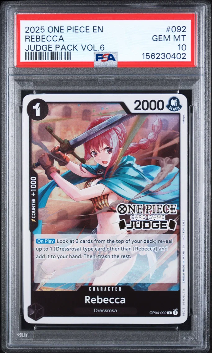 2025 #092 Rebecca PSA 10 One Piece Judge Pack Volume 6