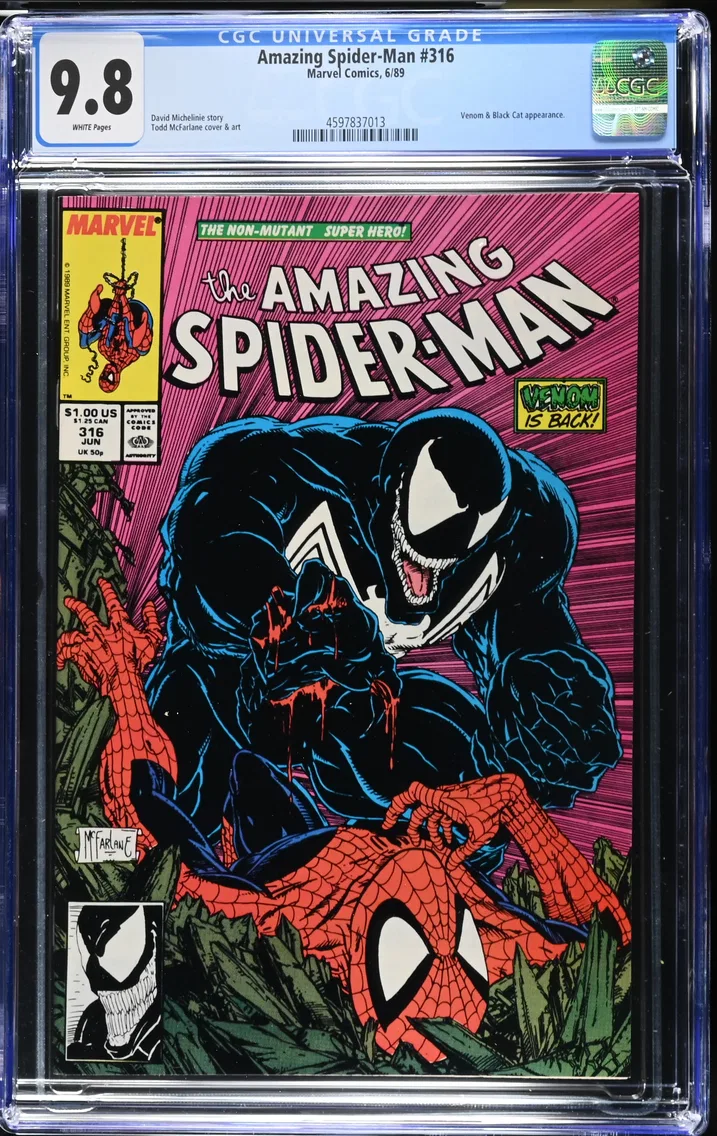 1989 Amazing Spider-Man #316 CGC 9.8 Marvel Comics
