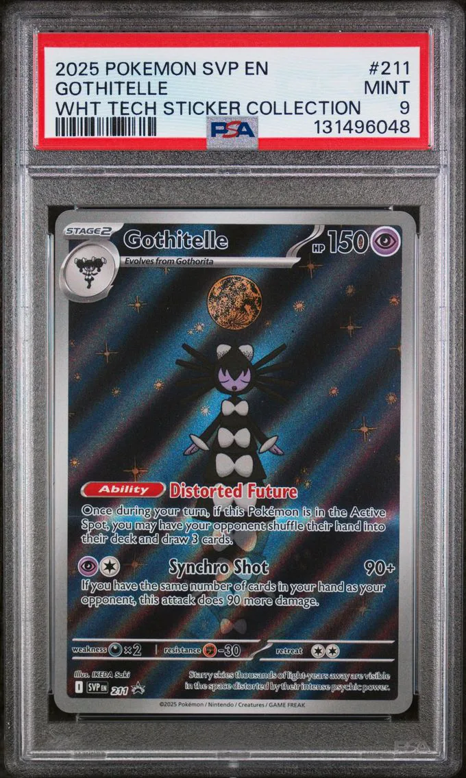 2025 #211 Gothitelle PSA 9 Svp EN-SV Black Star Promo