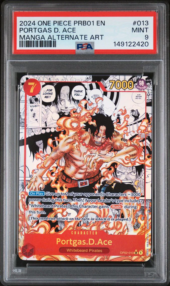 2024 #013 Portgas D. Ace PSA 9 O
