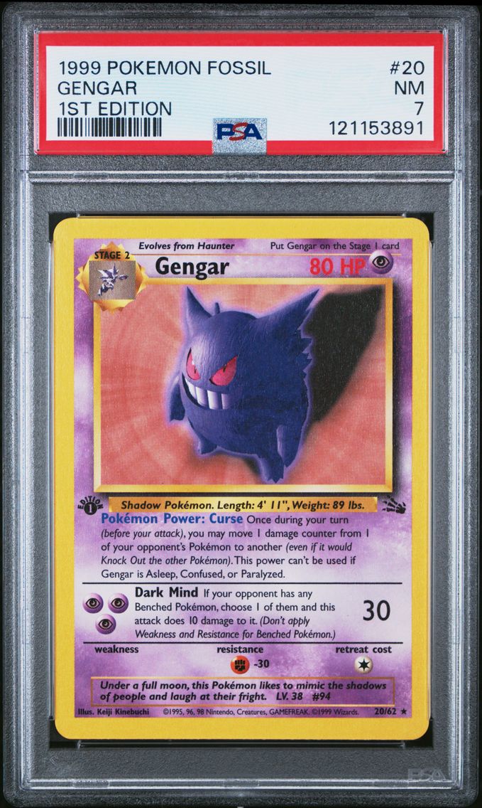1999 #20 Gengar 1st Edition PSA