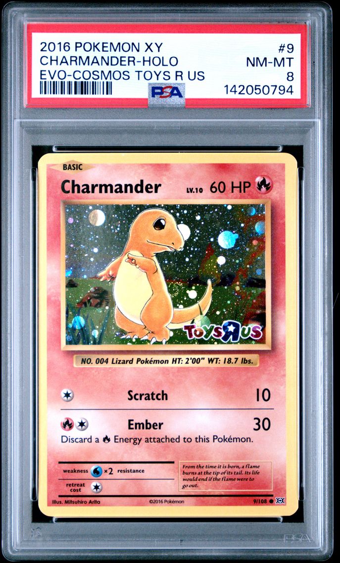 2016 #9 Charmander-Holo PSA 8 XY Evolutions