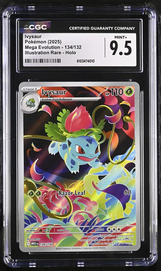 2025 #134 Ivysaur CGC 9.5 Mega Evolution - MEG EN - English