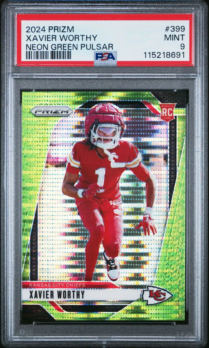2024 #399 Xavier Worthy PSA 9 Panini Prizm