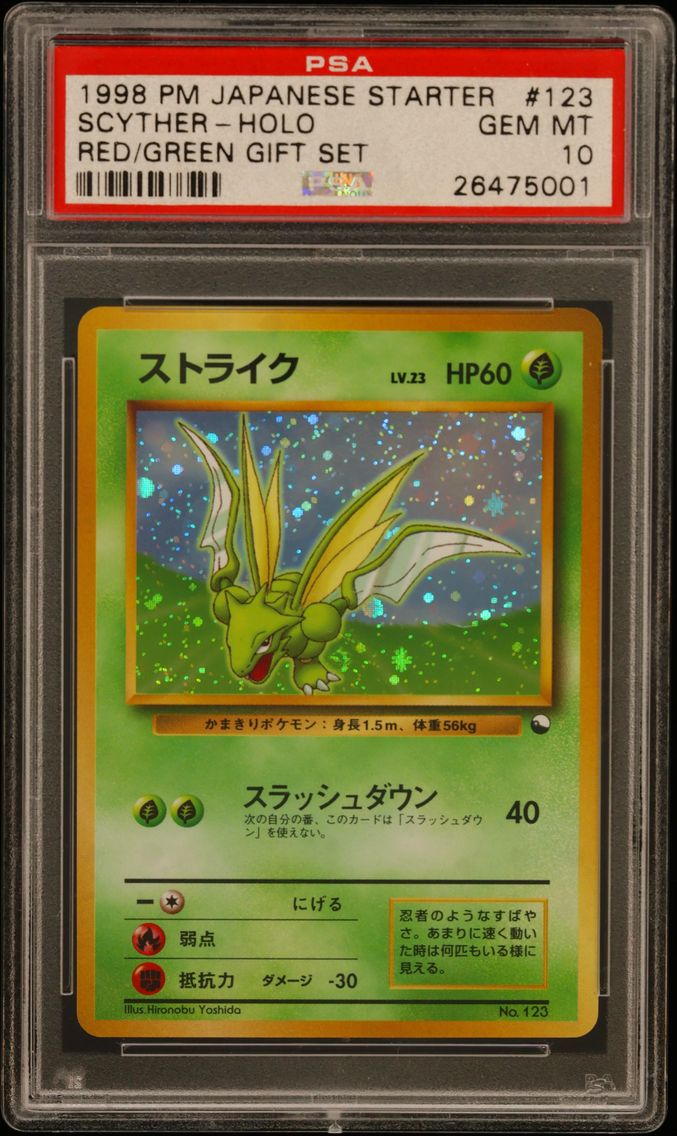 1998 #123 Scyther-Holo PSA 10 Ja