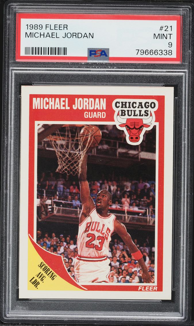 1989 #21 Michael Jordan PSA 9 Fl