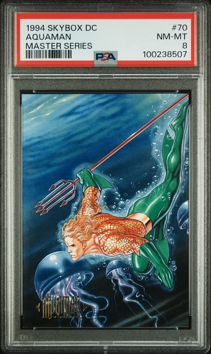 1994 #70 Aquaman PSA 8 Skybox DC Master Series
