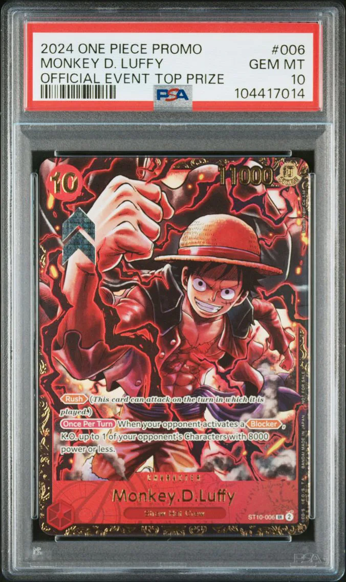 2024 #006 Monkey D. Luffy PSA 10 One Piece Promos