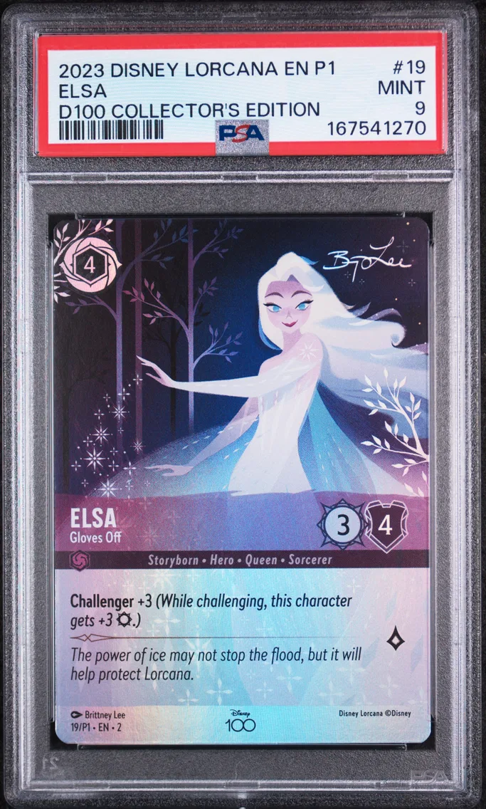 2023 #19 Elsa - Gloves Off PSA 9 Disney Lorcana EN P1-Promo