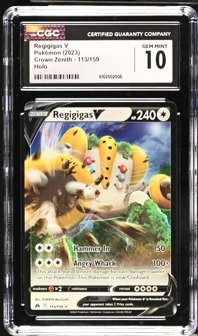 2023 Crown Zenith - English Regigigas V #113 CGC 10