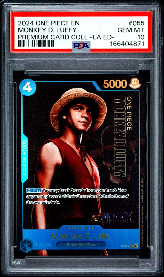 2024 #055 Monkey D. Luffy PSA 10 One Piece Premium Card Collection -Live Action Edition-