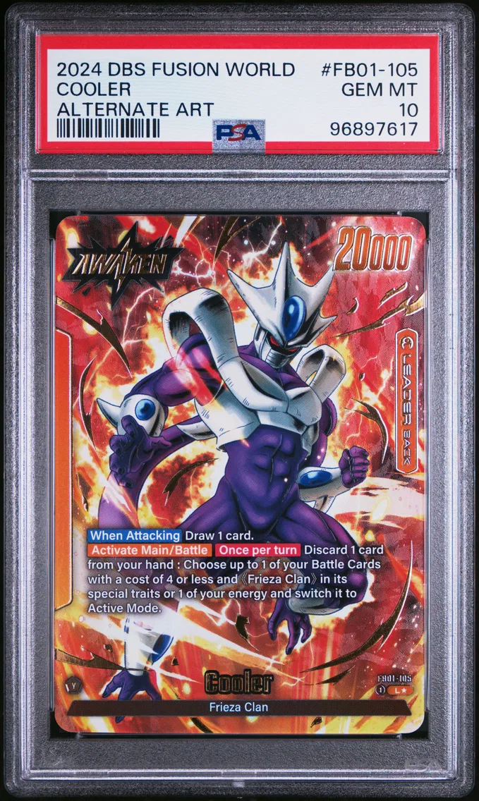2024 #FB01-105 Cooler PSA 10 Dragon Ball Super Card Game Fusion World Awakened Pulse