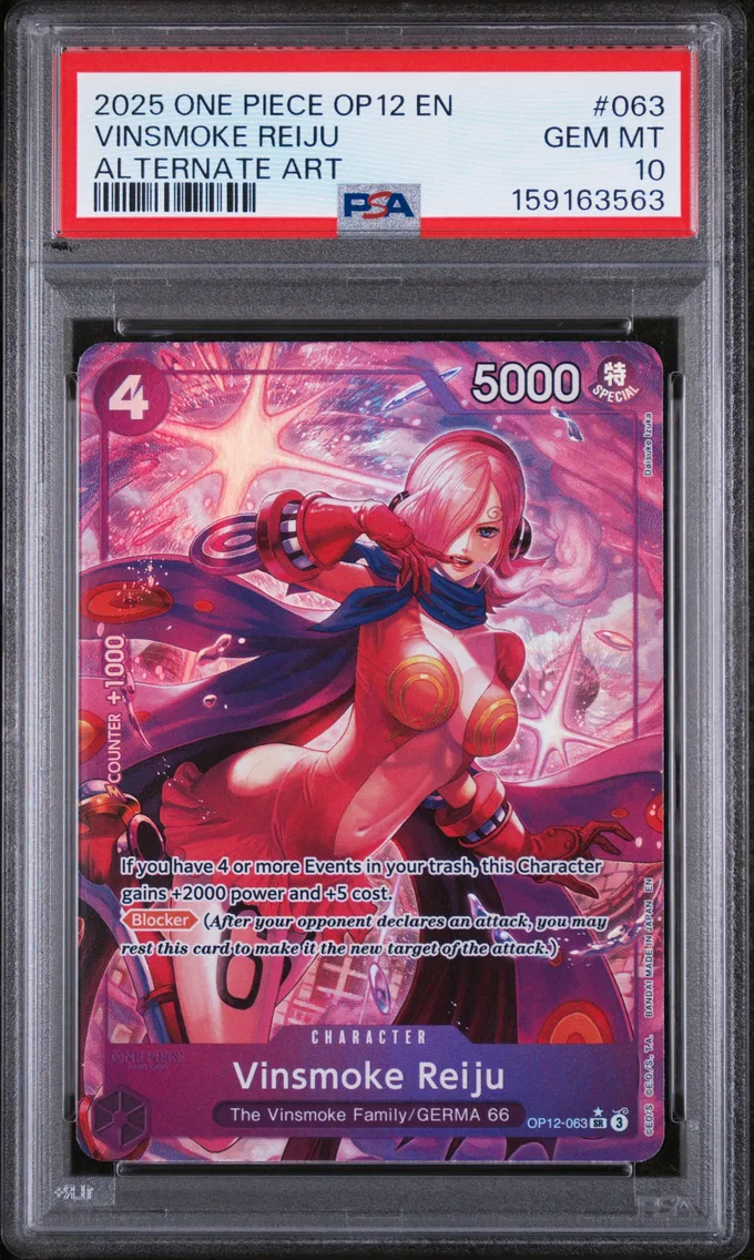 2025 #063 Vinsmoke Reiju PSA 10 One Piece OP12-Legacy of the Master