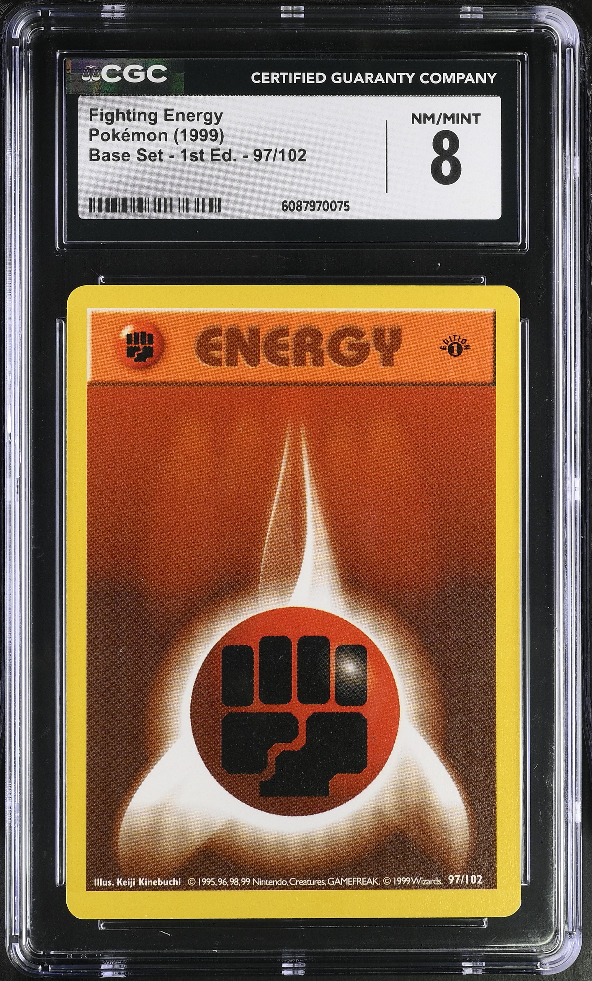 1999 #97 Fighting Energy CGC 8 Base Set - 1st Edition - English
