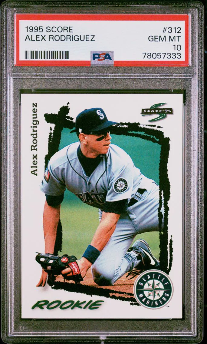 1995 #312 Alex Rodriguez PSA 10 Score