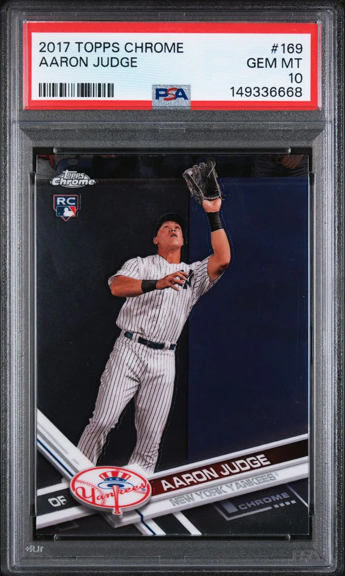 2017 #169 Aaron Judge PSA 10 Topps Chrome