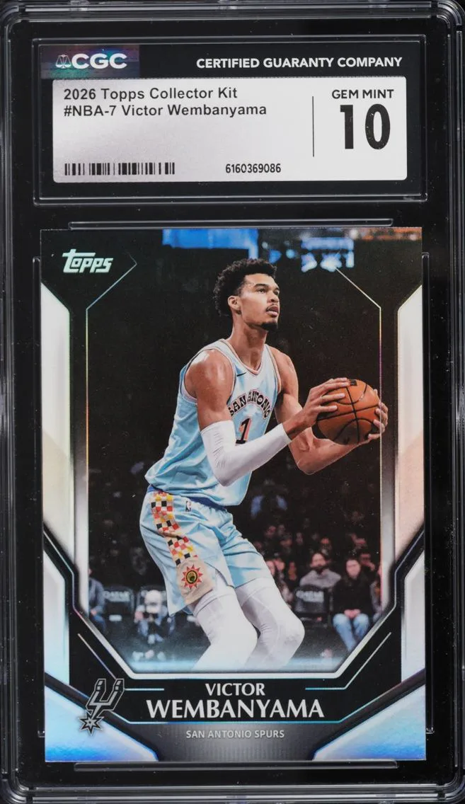 2026 Topps Collector Kit Victor Wembanyama #NBA-7 CGC 10 GEM MINT