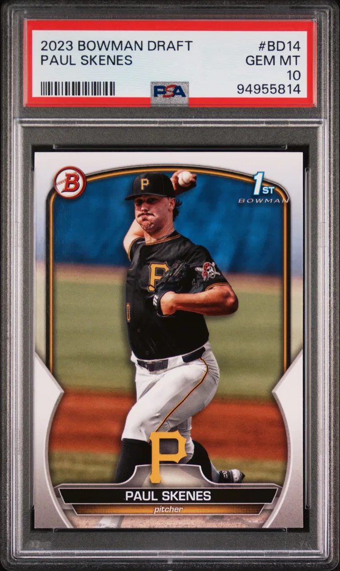 2023 #BD14 Paul Skenes PSA 10 Bowman Draft