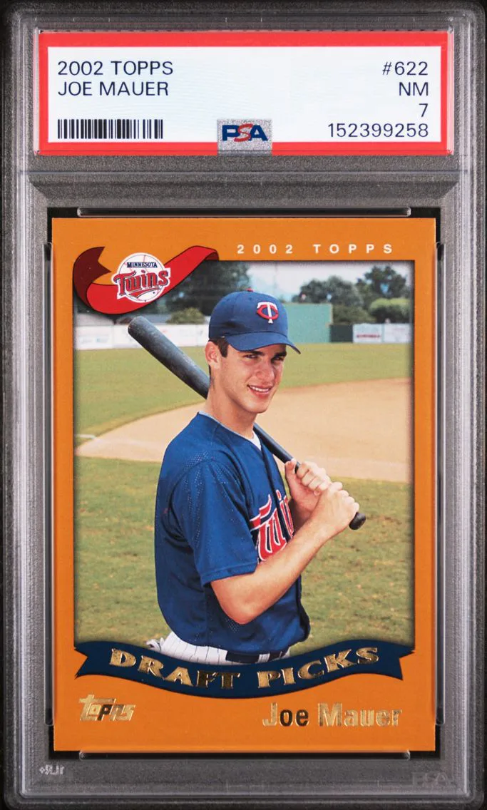 2002 #622 Joe Mauer PSA 7 Topps