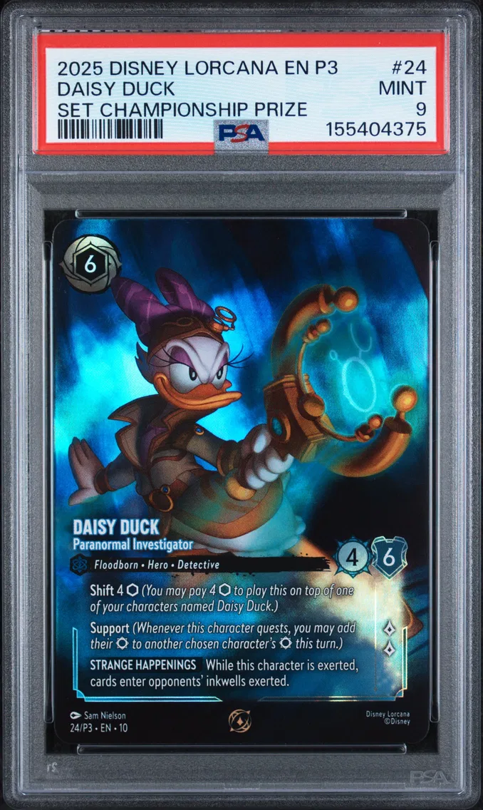 2025 #24 Daisy Duck - Paranormal Investigator PSA 9 Disney Lorcana EN P3-Promo
