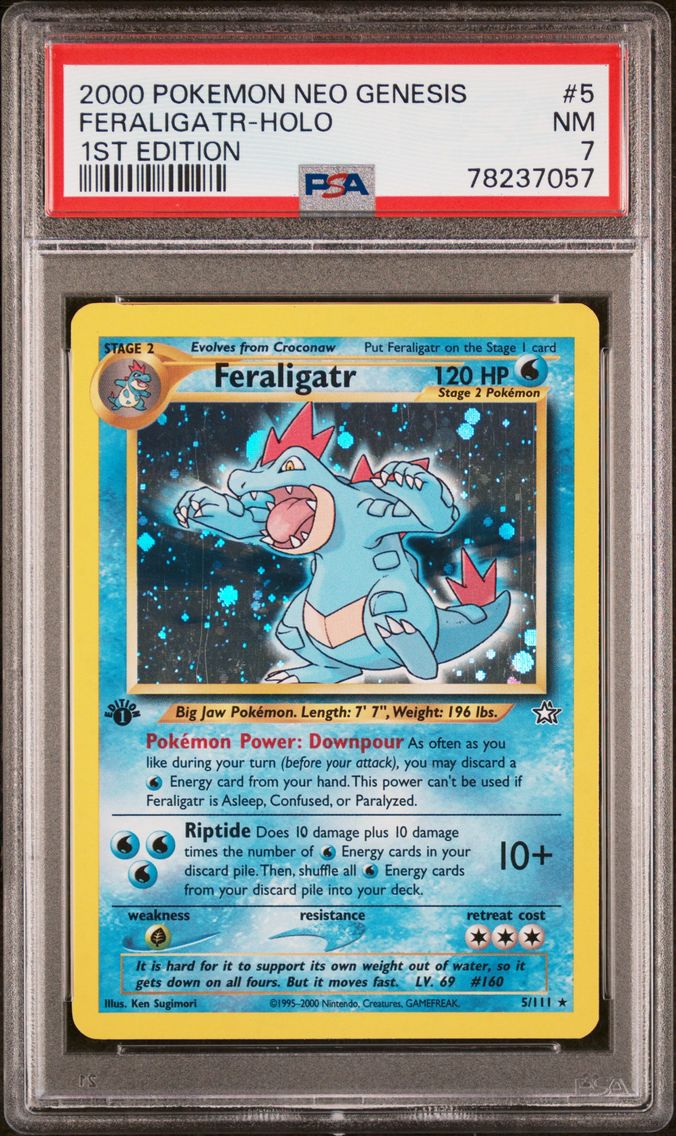 2000 #5 Feraligatr-Holo PSA 7 Ne