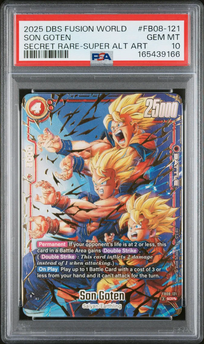 2025 #FB08-121 Son Goten PSA 10 Dragon Ball Super Card Game Fusion World Saiyan's Pride