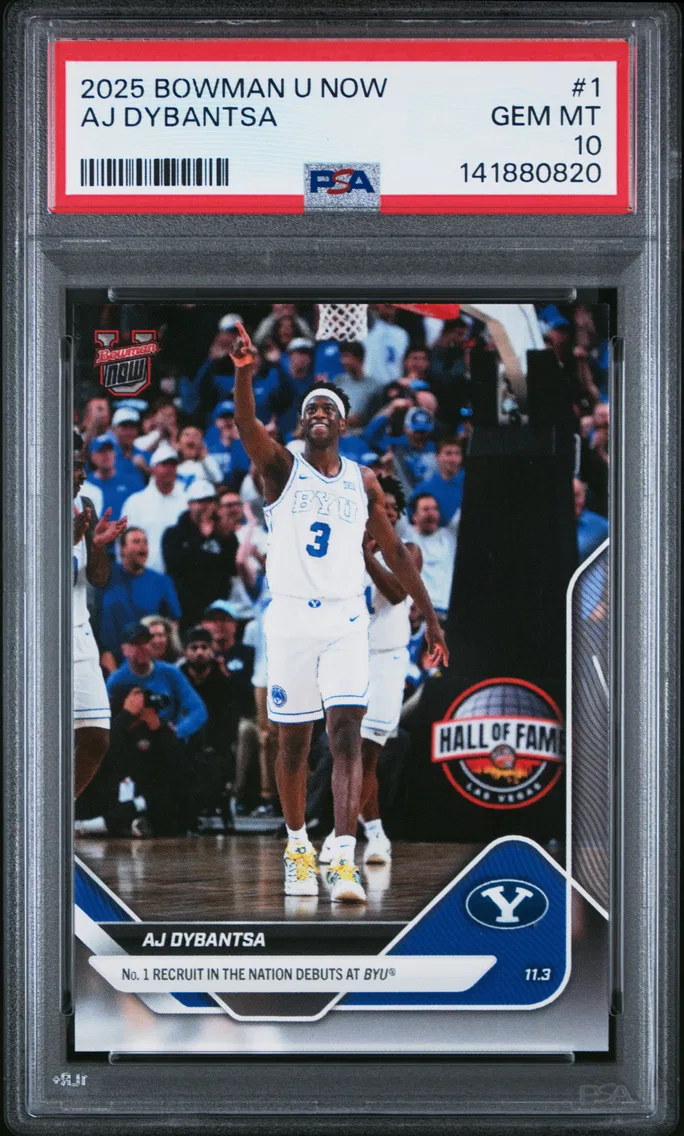 2025 #1 AJ Dybantsa PSA 10 Bowman U Now