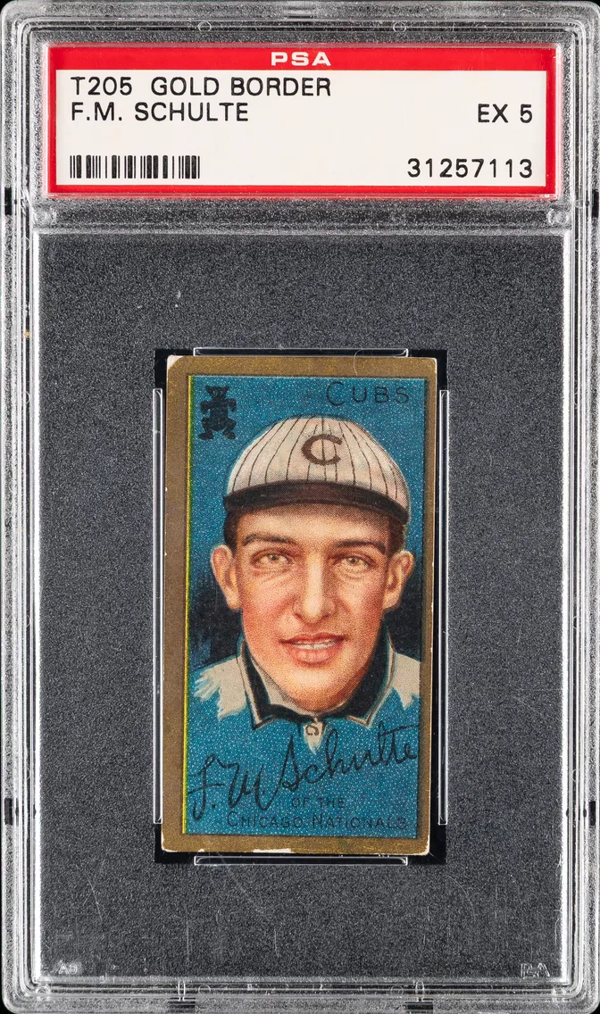 1911 #NA F.M. Schulte PSA 5 T205 Gold Border