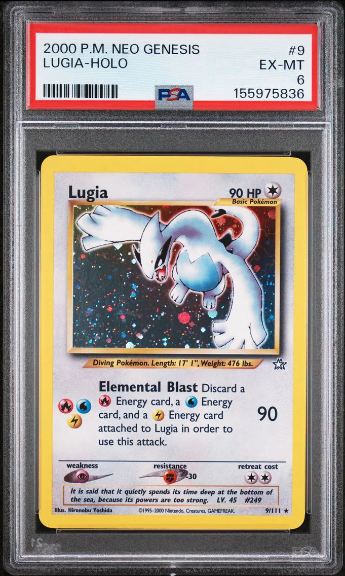 2000 #9 Lugia-Holo PSA 6 Neo Gen