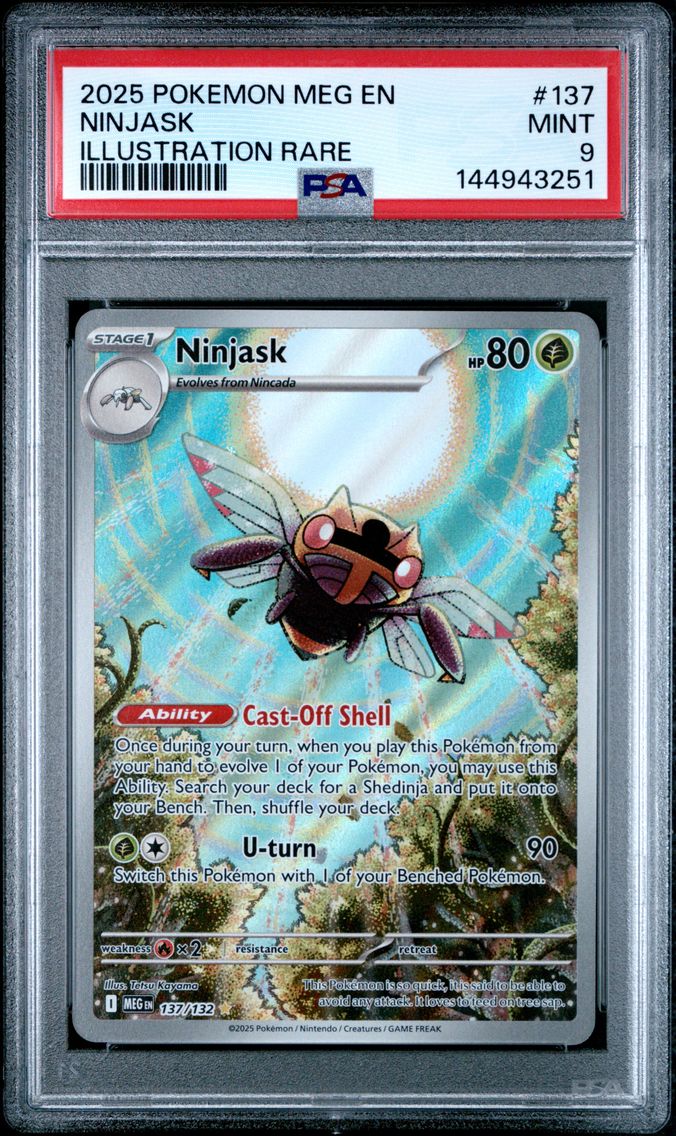 2025 #137 Ninjask PSA 9 Meg EN-Mega Evolution
