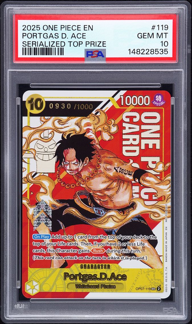2025 #119 Portgas D. Ace PSA 10 