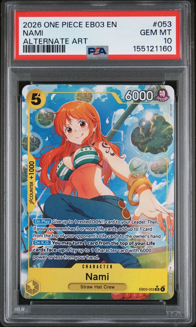 2026 #053 Nami PSA 10 One Piece 